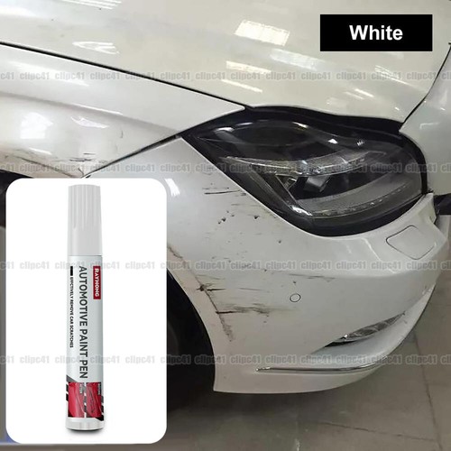White car scratch - white,