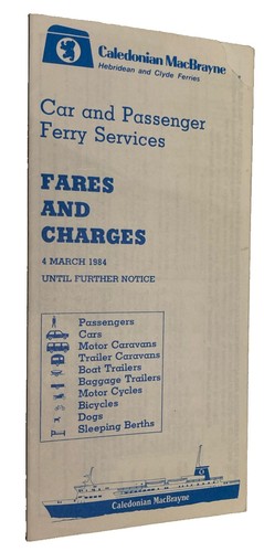 1984 ferry services fares and - services,