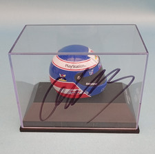 Minichamps Racing Helmet OLIVIER PANIS Autographed F1  1:8 1997 Perspex Case