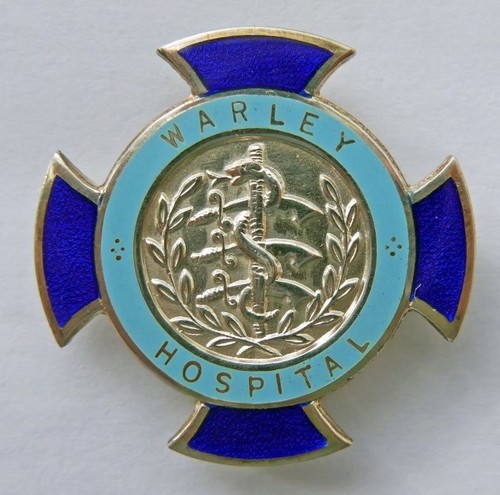 Warley hospital nurses badge - hospital,
