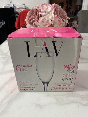 Lav misket champagne glasses - 6,