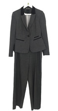 Next Women's Trouser Suit Size 10/12 Grey/Black Lined Used F1