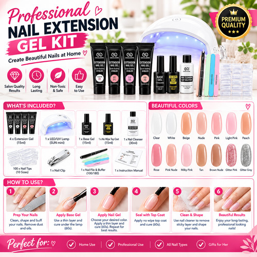 Color nail extension - nail,