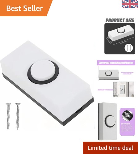 Compact doorbell push - push, button