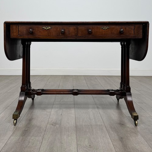 Antique regency style yew wood - antique,