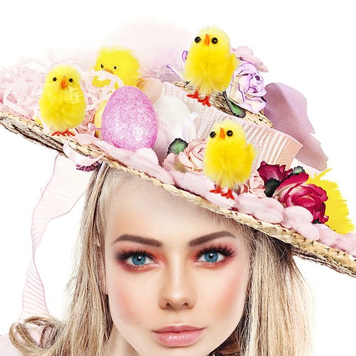 60pcs mini easter chicks - 60pcs,