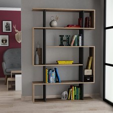 Mito Bookcase – Tall Freestanding Shelf Unit 109x25x161cm, Multi-Purpose Storage