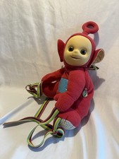 Vintage Teletubbies Po Red Backpack Rucksack Bag 1996 90s