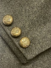 Pre Loved VINTAGE Womens F&F Double Breasted Pea-Coat  GREEN-UK 10”-EUR-38” U.S6