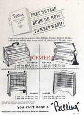 BELLING Range of Home Electric Fires ADVERT #2 Small 1954 Print 670/171