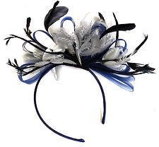Customised Feather Hair Fascinator on Headband Wedding Royal Ascot Races Bespoke