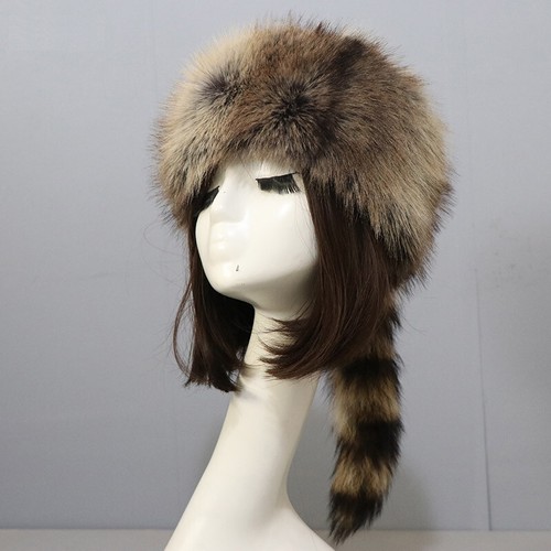 Mens women coonskin - coonskin, faux