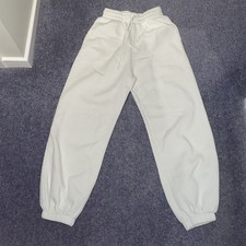 Women’s Zara white cuffed joggers size xs-s