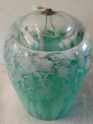 Vintage heavy crystal green - vintage,