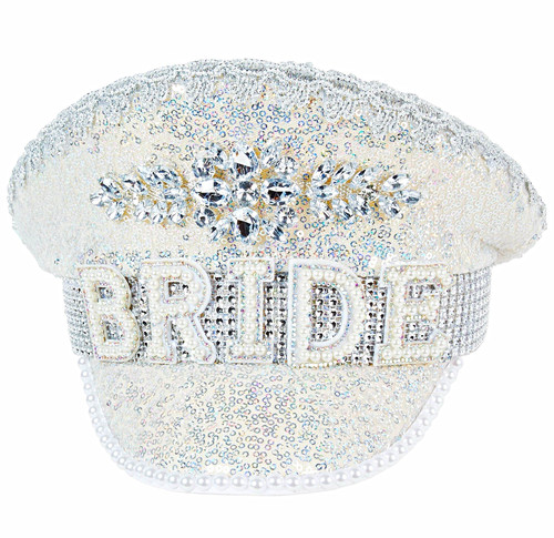 Silver sequin rhinestone - silver, pearl