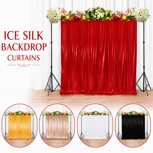 Backdrop curtain ice silk - backdrop,