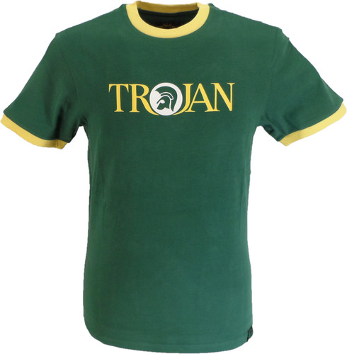 Trojan mens green logo 100 - logo, 100%