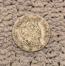 1913 USA Barber Dime Silver