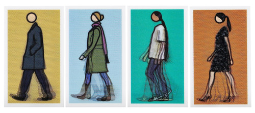 Julian opie walking figures - walking,
