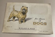 W.D & H. O. Wills An Album of Dog Complete Vintage Cigarette Card Album 