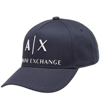 armani exchange Corp Logo Baseball Cap Navy BNWT RRP £50