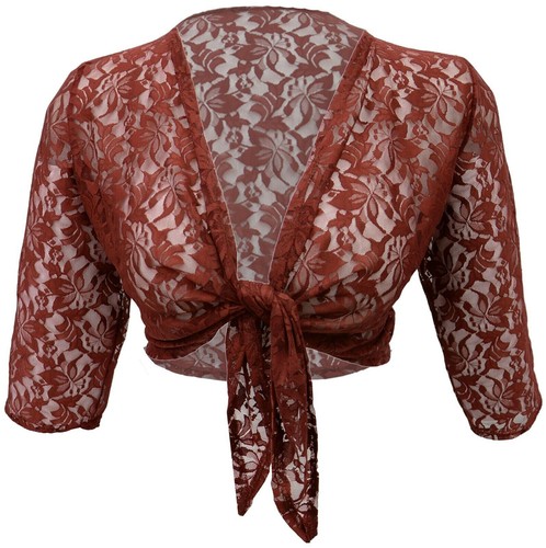 Lace mesh bolero - mesh,
