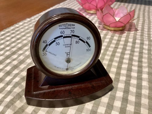Rototherm brown bakelite art - bakelite,