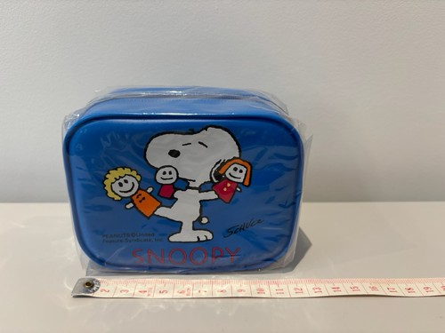 Snoopy pvc mini pouch blue - pouch,