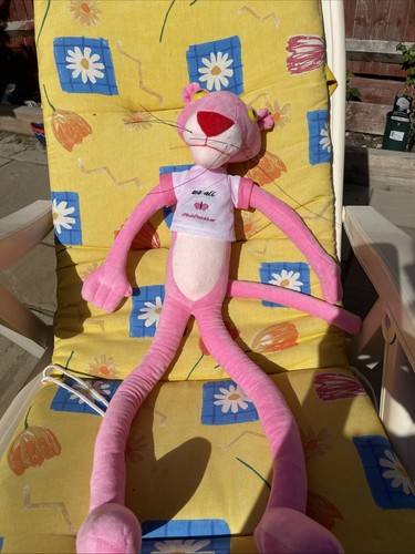 Large pink panther - pink, plush