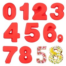 Silicone number mould - xl,
