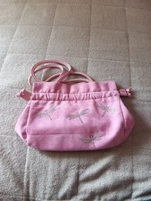 Soft Pink Handbag With Silver