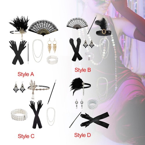Women 1920s accessories - 1920s, set