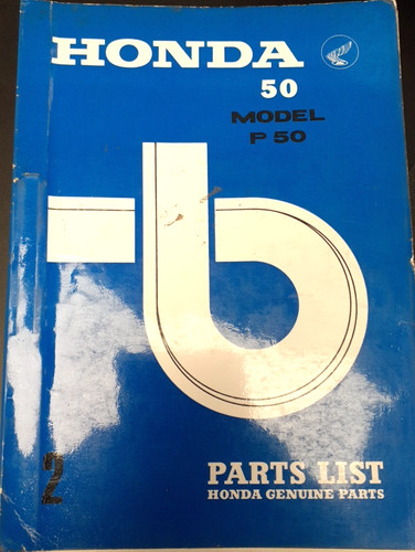 Honda model p50 parts - model, list