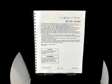 Winnebago 1996 Vectra Itasca Motor Home Owners Manual User Guide Coil Bound