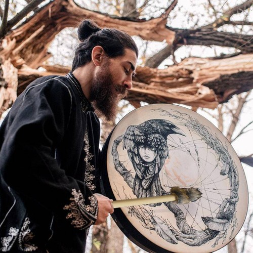 Handmade vegan crow shaman - handmade,