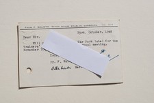 1948 SAXON HOUSE STABLE FULKE WALWYN PRIVATE POSTCARD GRAND SEFTON CHASE AINTREE