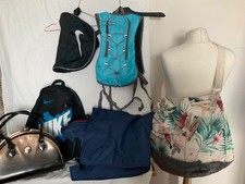 Job Lot  bag bundle x 6 sports backpack boot bag Baby changing fashion handbag 