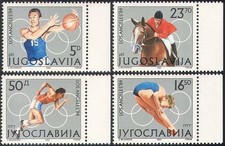 Yugoslavia 1984 Olympic Games/Sports/Basketball/Show Jumping/Horses 4v (n42465)