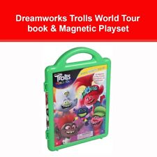 Dreamworks Trolls World Tour book & Magnetic Play Set by Nancy Parent NEW