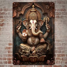 Ganesh metal wall art hanging - art,