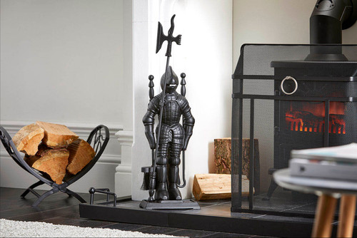 Piece black knight fireside - black,