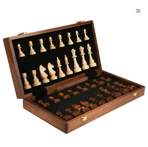 Large 39cm chess - large, wooden