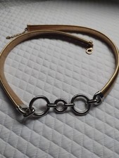 Zara gold silver metal stretch belt size 28"30"32"34"