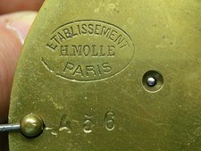 French Clock Movement H. Molle Paris sound condition parts spares mantle wall