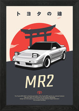 Toyota MR2 AW11 Framed Wall
