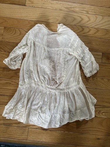 Vtg 1900s infant antique silk - antique,
