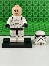 Lego Figure Imperial Stormtrooper Printed Legs, Dark Azure Helmet Vented Frown