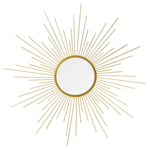Round golden sun - round, mirror