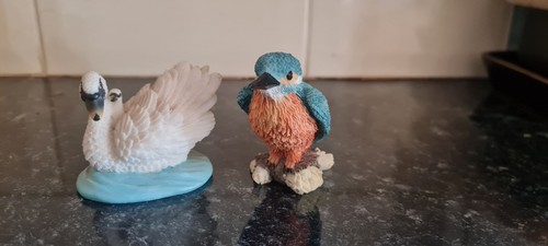 Bird figurines kingfisher - x,