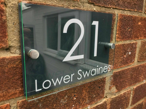 Anthracite house sign - anthracite,